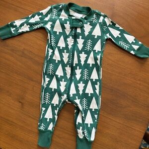 Hanna Andersson Baby Zip Sleeper - Winter Green